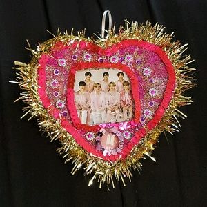 BTS Group Heart Holiday Hanging Decoration